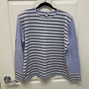 Worth Collection Lavender Striped Sweater